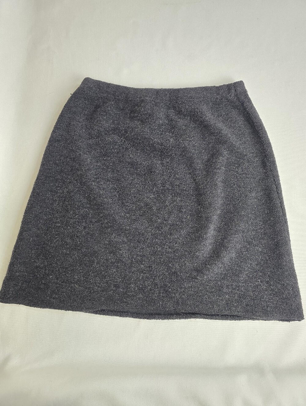 Vintage 90's RALPH Ralph Lauren Wool Blend Mini Skirt M Gray Diffusion Line